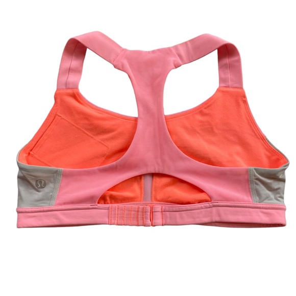Lululemon Run Pink - Grey Sports Bra - Size 4-6 - Picture 9 of 10